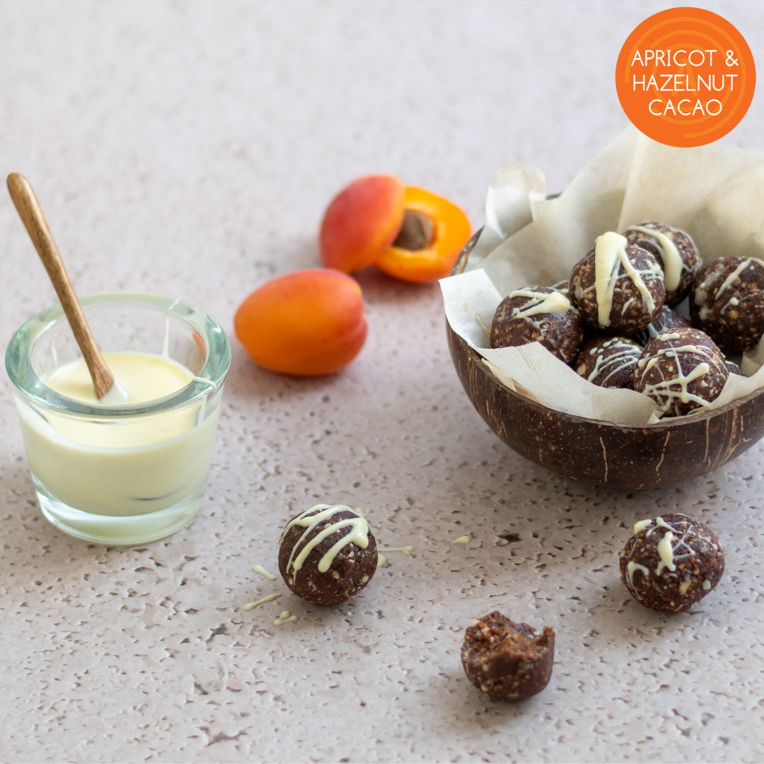 Apricot & Hazelnut Cacao Energy Balls | Vegan Gluten Free Snack